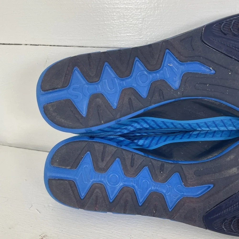Saucony Vendetta Racing Shoes US Size 13 Cleats‎ Blue S29047-3 Silver Running